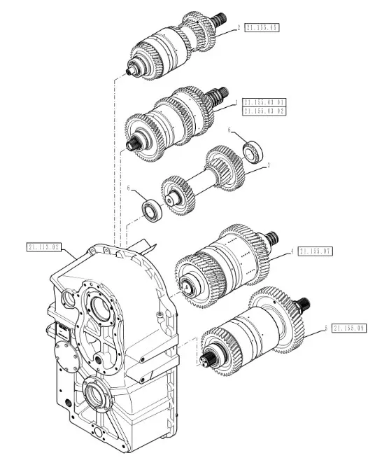 87350309 - Вал 4й в сборе 8,5С КПП T9T9./St.